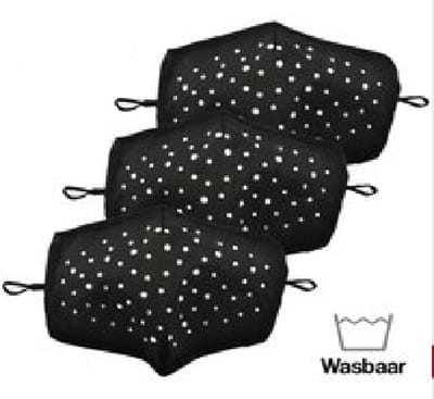 Fashion Mask Mondkappen Wasbaar - 3 Pack - Dots