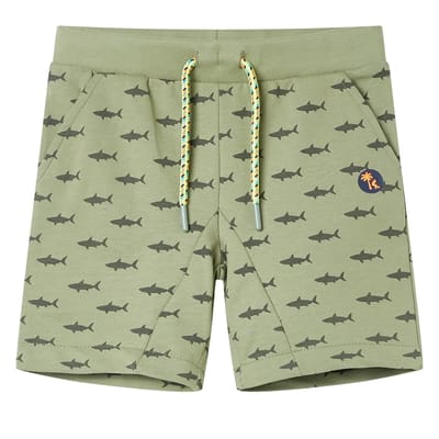 vidaXL Kindershorts met trekkoord 116 lichtkaki