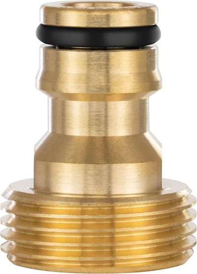 Wateradapter met 3/4 inch Buitendraad en Koppeling voor Tuinslang (compatibel met Gardena)