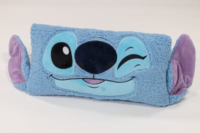 Stitch hoofdkussen in zachte sherpastof, 35x58cm