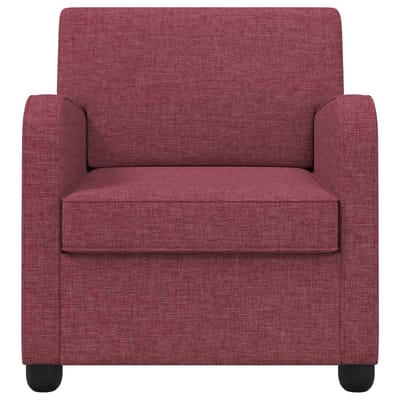 vidaXL - Fauteuil - Wijnrood - Stof