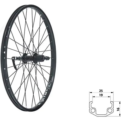 Achterwiel Kellys Wasper V-Brake R