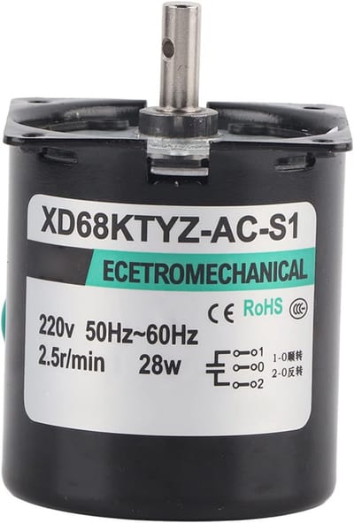 AC 220V Reductiemotor met D-as voor Voorwaartse/Terugwaartse Draairichting en Snelheidsopties