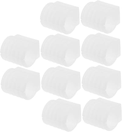 Stoelpoot Doppen - Vloerbeschermers - Meubels Beschermen - U-vormige Constructie - 10 Stuks - Wit