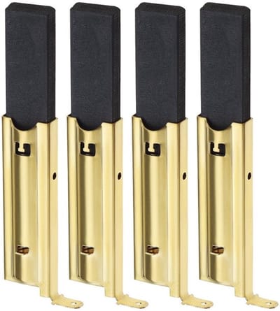 Koolborstels 2 Paar - Vervangend Onderdeel L94MF7 - Geschikt voor Wasmachine - Afmetingen 5x13,5x39,6mm - Carbon/Metaal - Herstelt Motorfunctie - Motorborstels