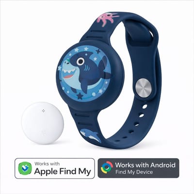 Kinderhorloge - gps armband – werkt met Android Find My Hub - Kinderhorloge met gps - Bluetooth Tracker – Kinderhorloge jongen - Kinderhorloge meisje - Waterdicht – Inclusief tracker - Met geluidssignaal