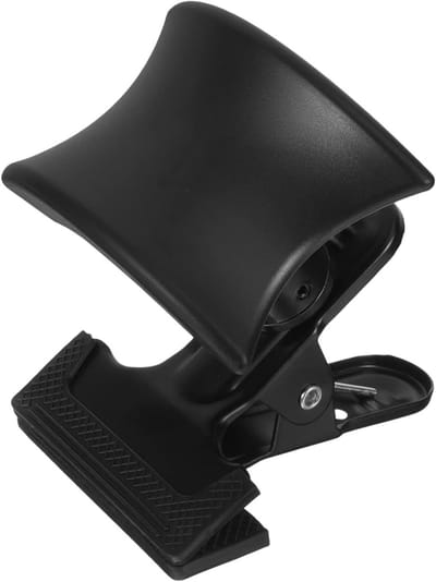 Koptelefoonhouder Onder Bureau - Headset Klem - Bureau Organisatie - Verstelbaar Ontwerp - 11.5x11cm - Zwart