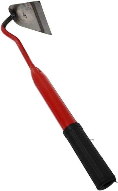 Hand Hout - Cultivator Weder - Onkruid Wieden - Ergonomische Handgreep - 40 x 9 x 9 cm - Rood