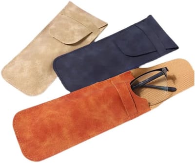 Brillenhoesjes Set - Zonnebril Etuis - Veilig Opbergen - Zacht Beschermend Materiaal - 2.8x6.7 Inch - Meerdere Kleuren