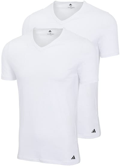 T-shirt Korte Mouw adidas T-shirts Active Flex col en V 95% coton