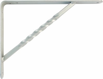 AMIG Plankdrager/steun/beugel Spiraal - metaal - zilver - H150 x B125 mm - Tot 300 kg - boekenplank steunen