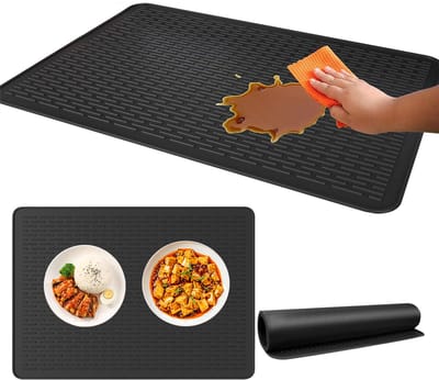 Siliconen kookplaatmat - Beschermplaat - Afdekplaat voor kookplaat - hittebestendig en krasvrij - Inductie beschermer - 71x50 cm - Keuken accessoires