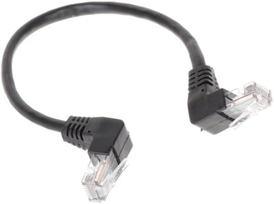 CAT5E Netwerkkabel - RJ45 - zwart - 0.25 m