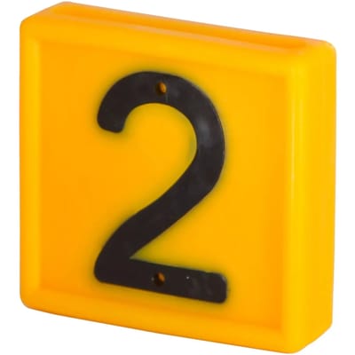 Genummerde markeerkraag om op de armband te schuiven Kerbl N°2 (x10)