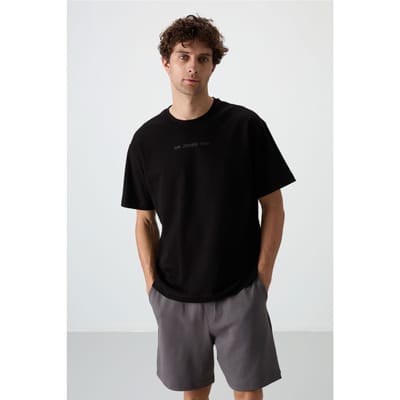 Oversized Geprinte Crew Neck T-shirt