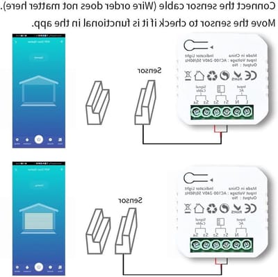 Garagedeur Controller - Garagedeuropener Afstandsbediening - Poort Automatiseren - App en Spraakbesturing - 16 x 10 x 4 cm - Zwart