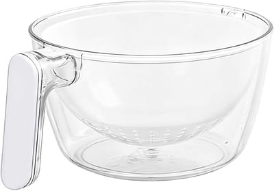 Wastafel Kom - Zeefschaal - Keuken Voorbereiding - Comfort Grip Handvat - 215 x 17 x 95 cm - Wit
