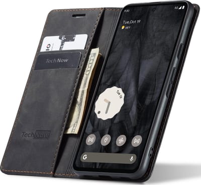 Hoesje geschikt voor Google Pixel 8 Pro - Book Case Leer Slimline Zwart