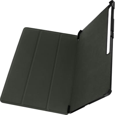 Avizar Hoesje Geschikt voor Samsung Tab S8 Ultra Trifold met Standfunctie en Toetsenbord, Zwart