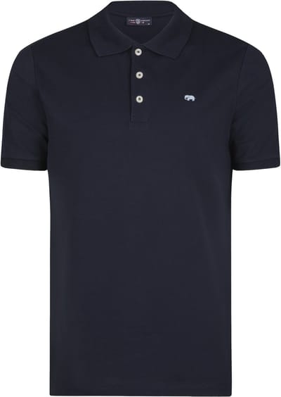 Jimmy Sanders Polo Shirt Korte Mouw Katoenen Pique Heren Navy - M