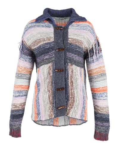 Acne Studios Karya Mouliné gestreept vest in veelkleurige wol