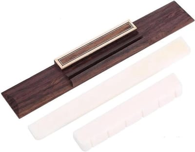 Zadel en Brug Set van Cattle Bone en Palissander - Reserveaccessoires voor Gitaar