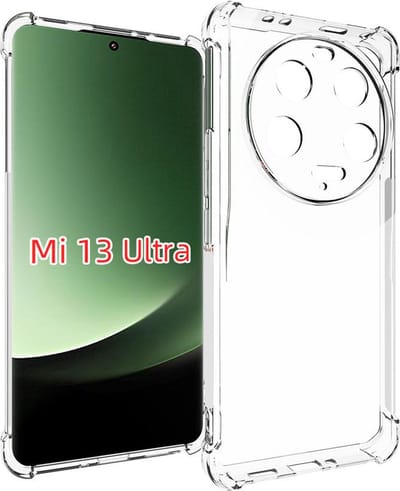 MobyDefend Hoesje - Geschikt voor Xiaomi 13 Ultra - Transparante Shockproof TPU Backcover - Verstevigde Hoeken - Volledig Doorzichtig