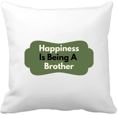 Akyol - happiness is being a brother Kussen hoes - Broer - de liefste broer - verjaardag - cadeautje voor broer - broer artikelen - kado - geschenk - 40 bij 40 cm