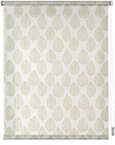 Storesdeco - Rolgordijnen met patroon, doorschijnend met natuurlijk groen, 90x180 cm