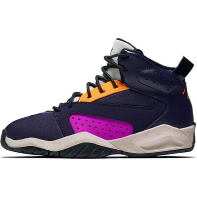 Jordan Lift Off Comfortabele Demping, Slijtvaste Hoge Kinder Basketbalschoenen Oranje Paars Wit Kinder AV1243-406 28