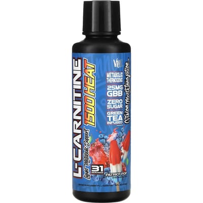 VMI Sports, L-Carnitine 1500 Heat, Patriot Pop, 16 fl oz (473ml)