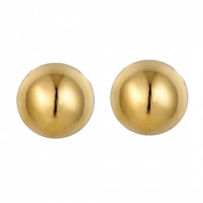 100% Allergievrije- Goudkleurige -oorknopje-Charme Bijoux