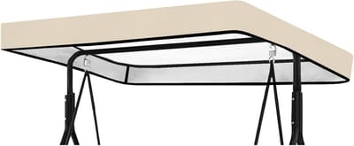Vervangend Dak voor Schommelbank 213 x 122 x 18 cm - Waterdichte 210D Oxford Stof voor 3-Zits Tuinbank en Bescherming tegen Weerselementen