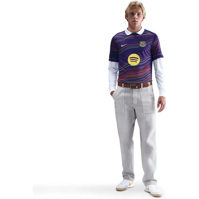 FC Barcelona Prematch Shirt Academy Pro 2025/26
