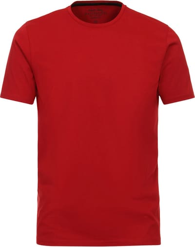 Redmond regular fit T-shirt - korte mouw O-hals - rood