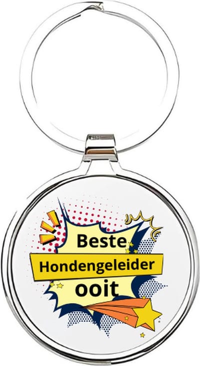 Akyol - de beste hondenbegeleider ooit Sleutelhanger - Honden - de beste hondenbegeleider - hondenbegeleider - dieren liefhebbers - puppy - huisdieren sleutelhanger - hondenpoot - love my dog - hond - labrador - herdershond - 4 x 7,5 CM