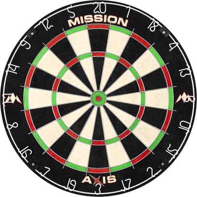 Dartbord - Wedstrijdbord - Precisie Spel - Driehoekige draad - 45cm Diameter - Zwart