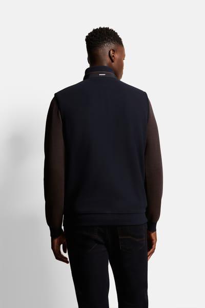 Bugatti Herren Vest met kruissteek