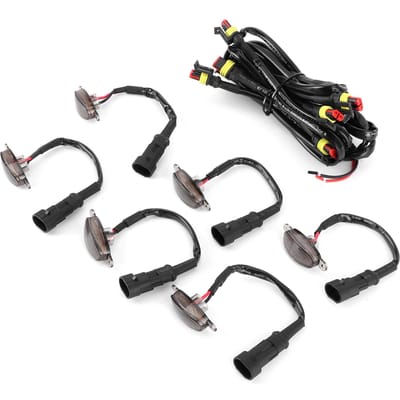 Feu de circulation LED étanche pour calandre avant, avertisseur de brouillard, compatible avec Ford F150 SVT RAPTOR 2004-2019, lumière rouge rouge