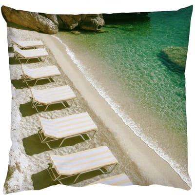 Sierkussens - Kussentjes Woonkamer - 50x50 cm - Strandbedden - Zee - Stenen - Baai