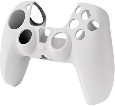 Xainy - Siliconen skin case wit voor PS5 controller | Pro shooting games kit | Geschikt voor Sony Playstation 5 Dualsense | Gaming Console accessoires | Joystick faceplate cover hoesje