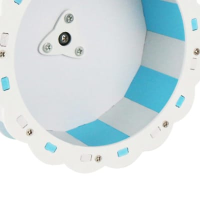 Hamsterwiel Stil Zonnebloemvorm PVC Schroefmontage Huisdier Loopwiel voor Huisdier Hamster Sport 13cm/5.1in white