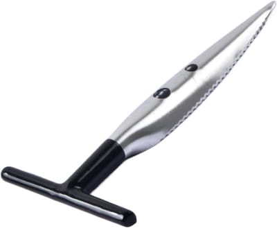Coconut Opener van RVS met Antislip Handvat, Duurzaam en Ergonomisch Ontwerp, 16 x 8 cm