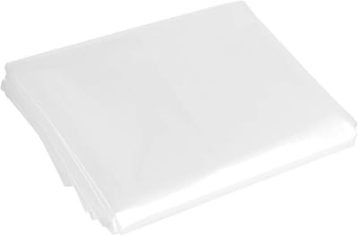 2 Stuks 3m x 4m Zware Polyethyleen Folie, Dikke Transparante Plastic Bladen voor Tuinbouw, Isolatie en Bouwbescherming