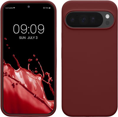 kwmobile telefoonhoesje geschikt voor Google Pixel 10 Pro XL - Hoesje met siliconen coating - Smartphone case in bordeaux-violet