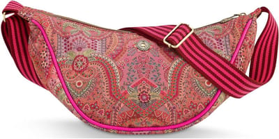 Schoudertas Freya - Crossbody tas Half Moon Bag - Dagelijks gebruik - Bloemrijk ontwerp