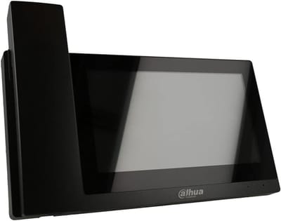 Intercom Monitor - Binnenshuis Station - Beveiliging Thuis - 7 Inch Touchscreen - PoE Connectiviteit - Zwart