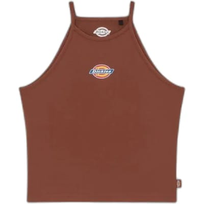 Dickies Chain Lake Vest Mouwloos T-shirt Bruin 2XS Vrouw