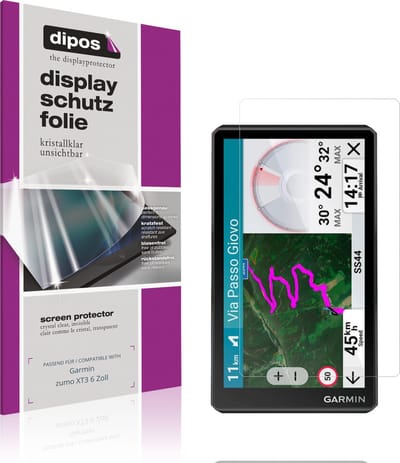 dipos – 2x Beschermfolie geschikt voor Garmin zumo XT3 6 Zoll | Krasbestendige & heldere Screenprotector Ultra-Thin