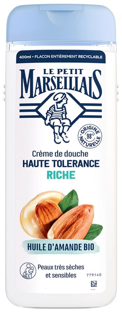 Le Petit Marseillais Hoge Tolerantie Douchecrème Rijk aan Biologische Amandelolie 400 ml